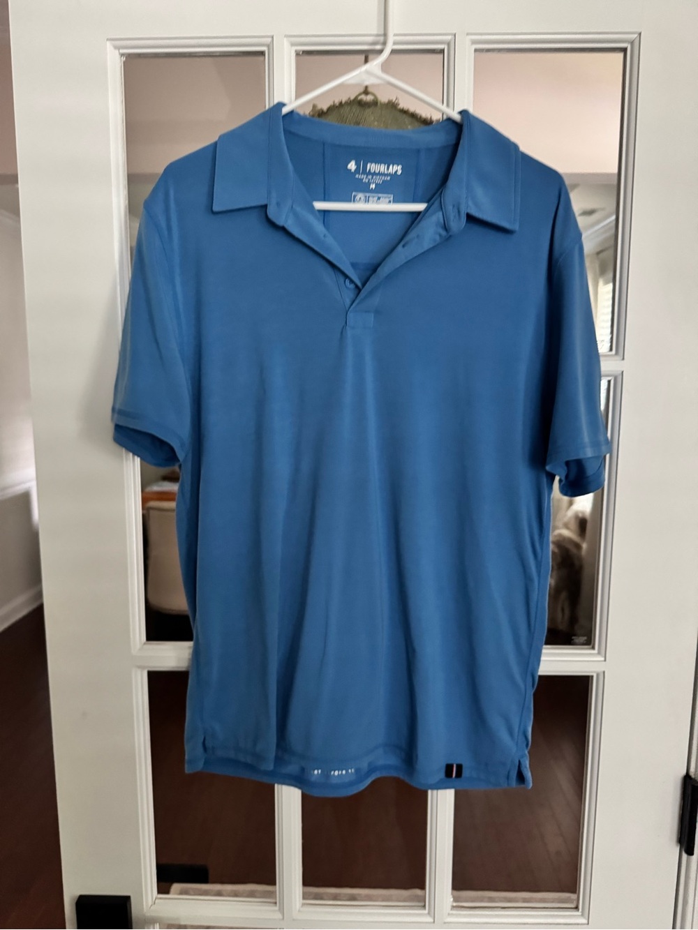 Fourlaps Men's Harbor Blue Polo - Breathable Performance Shirt